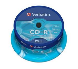 Obrzek - CD-R Verbatim,700MB,52x,EP 25-Spindle,43432,25pk