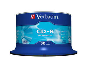 Obrzek - CD-R Verbatim,700MB,52x,EP 50-Spindle,43351,50pk